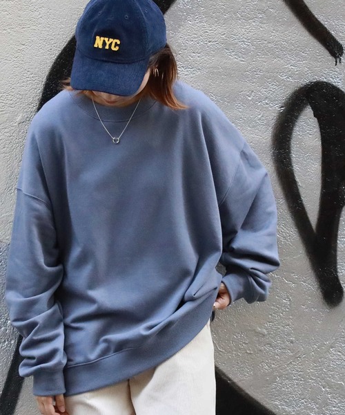 BACK NUMBER（バックナンバー）の「【WEB限定】 スーパービッグサイズ無地クルーネックスウェット／セットアップ対応（スウェット・メンズ・ブラック/ベージュ/パープル/グレー/オフホワイト/ブルー・XL/S/M/L）」の5枚目の写真