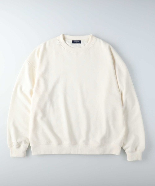 BACK NUMBER（バックナンバー）の「【WEB限定】 スーパービッグサイズ無地クルーネックスウェット／セットアップ対応（スウェット・メンズ・ブラック/ベージュ/パープル/グレー/オフホワイト/ブルー・XL/S/M/L）」の13枚目の写真