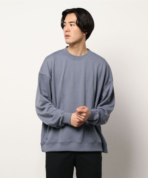 BACK NUMBER（バックナンバー）の「【WEB限定】 スーパービッグサイズ無地クルーネックスウェット／セットアップ対応（スウェット・メンズ・ブラック/ベージュ/パープル/グレー/オフホワイト/ブルー・XL/S/M/L）」の22枚目の写真