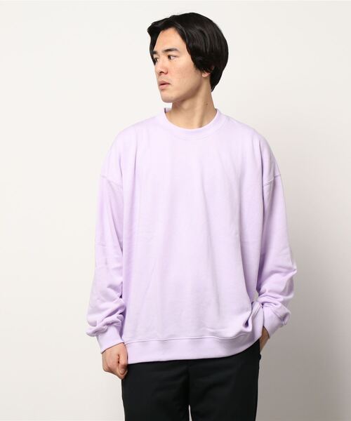 BACK NUMBER（バックナンバー）の「【WEB限定】 スーパービッグサイズ無地クルーネックスウェット／セットアップ対応（スウェット・メンズ・ブラック/ベージュ/パープル/グレー/オフホワイト/ブルー・XL/S/M/L）」の10枚目の写真