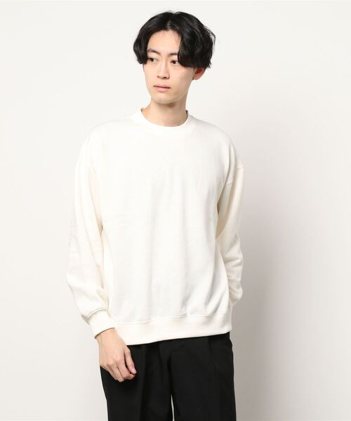 BACK NUMBER（バックナンバー）の「【WEB限定】 スーパービッグサイズ無地クルーネックスウェット／セットアップ対応（スウェット・メンズ・ブラック/ベージュ/パープル/グレー/オフホワイト/ブルー・XL/S/M/L）」の12枚目の写真