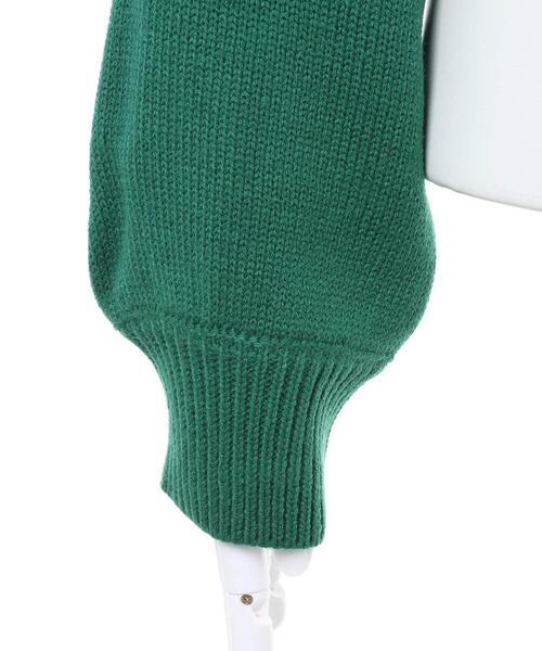 INGNI(イング)の「ハーフジップニット(ニット/セーター・レディース・グリーン/アイボリー/ブラック/オレンジ/マスタード/ピンク・M)」の11枚目の写真