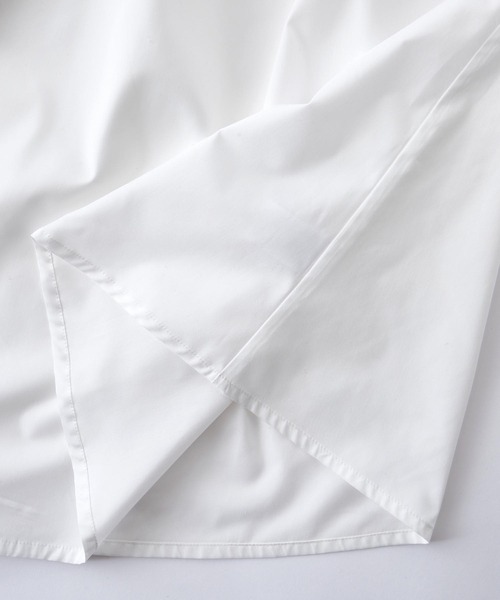 PURIL（ピュリル）の「【PURIL】スタンドカラー2wayウェストリボン付き ゆるシャツワンピース（シャツワンピース・レディース・ホワイト/ベージュ/ブルー・S/M）」の18枚目の写真