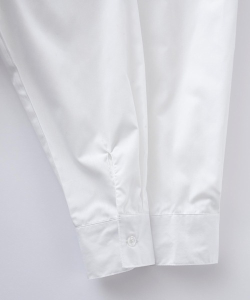 PURIL（ピュリル）の「【PURIL】スタンドカラー2wayウェストリボン付き ゆるシャツワンピース（シャツワンピース・レディース・ホワイト/ベージュ/ブルー・S/M）」の19枚目の写真