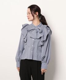 one after another NICE CLAUP | ボウタイ取り外し可能　ビッグリボンフリルブラウス(シャツ/ブラウス)