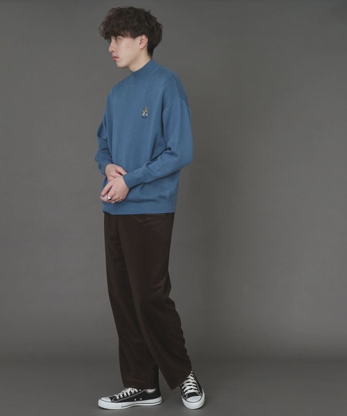 SENSE OF PLACE by URBAN RESEARCH(センスオブプレイスバイアーバンリサーチ)の「『別注』TeddyBear×SENSE OF PLACE テディベアクルーネックセーター A(ニット/セーター・メンズ・ブラウン/ブルー・MEDIUM/LARGE)」の11枚目の写真