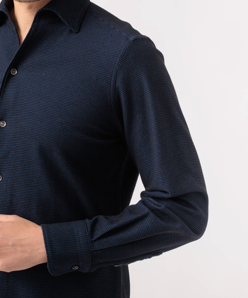 DESIGNWORKS（デザインワークス）の「COOL MAX ハニカム 長袖シャツ（シャツ/ブラウス・メンズ・ホワイト/ネイビー/サックスブルー・44/46/48/50）」の17枚目の写真