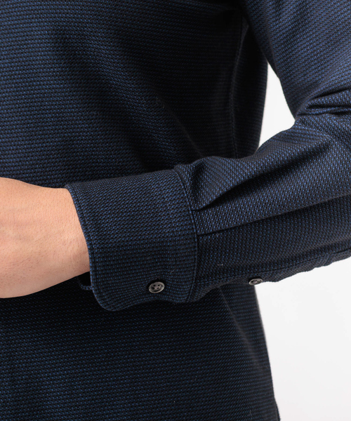 DESIGNWORKS（デザインワークス）の「COOL MAX ハニカム 長袖シャツ（シャツ/ブラウス・メンズ・ホワイト/ネイビー/サックスブルー・44/46/48/50）」の15枚目の写真