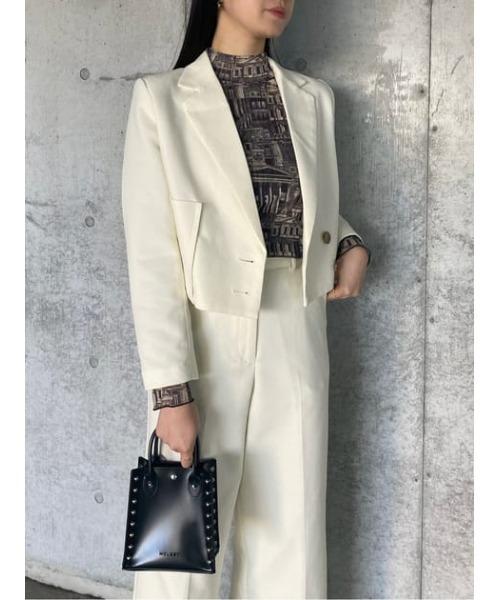 MOUSSY（マウジー）の「STUDS HANDLE バッグ（ショルダーバッグ・レディース・ホワイト/ブラック・FREE）」の18枚目の写真