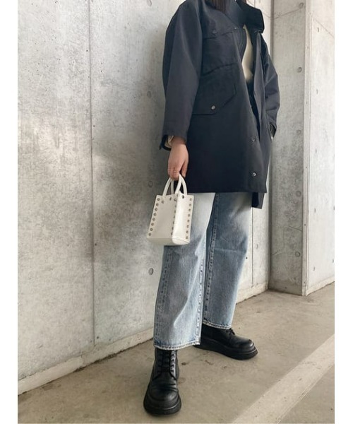 MOUSSY（マウジー）の「STUDS HANDLE バッグ（ショルダーバッグ・レディース・ホワイト/ブラック・FREE）」の8枚目の写真