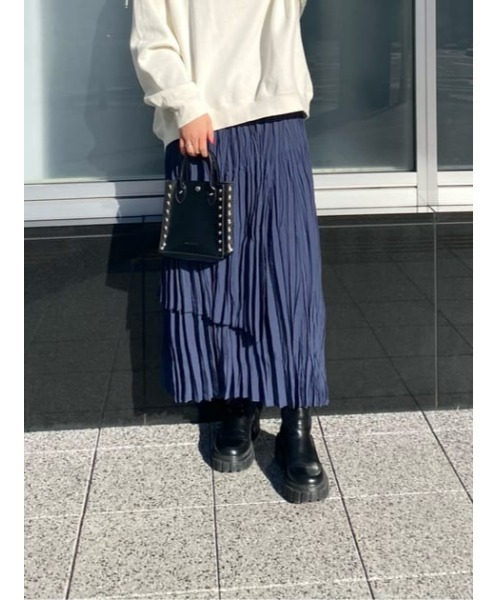 MOUSSY（マウジー）の「STUDS HANDLE バッグ（ショルダーバッグ・レディース・ホワイト/ブラック・FREE）」の13枚目の写真