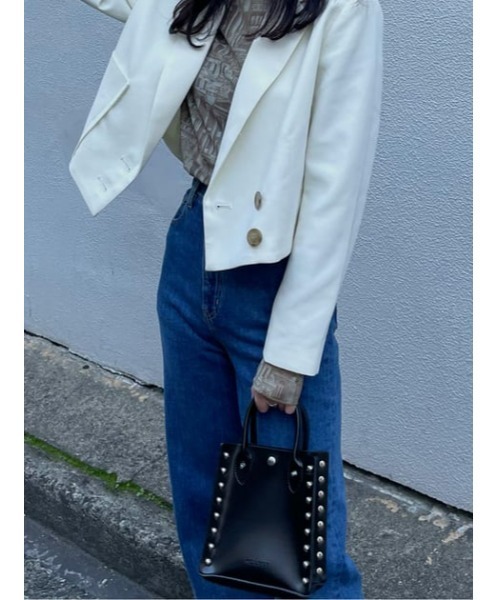 MOUSSY（マウジー）の「STUDS HANDLE バッグ（ショルダーバッグ・レディース・ホワイト/ブラック・FREE）」の20枚目の写真