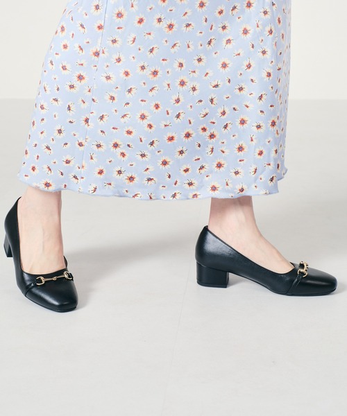 WA ORiental TRaffic（ダブルエーオリエンタルトラフィック）の「ビットモチーフスクエアトゥパンプス/22101（パンプス・レディース・ブラック/ベージュ/オレンジ・40/38/39/41/42/35/36/37/34/33/43）」の7枚目の写真