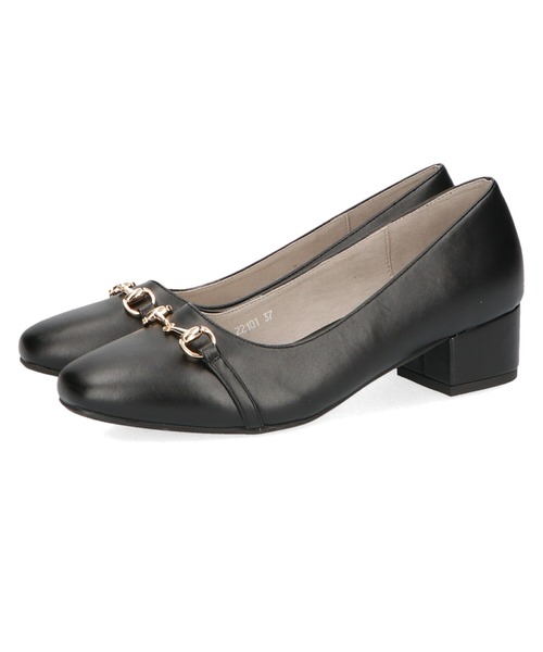 WA ORiental TRaffic（ダブルエーオリエンタルトラフィック）の「ビットモチーフスクエアトゥパンプス/22101（パンプス・レディース・ブラック/ベージュ/オレンジ・40/38/39/41/42/35/36/37/34/33/43）」の4枚目の写真