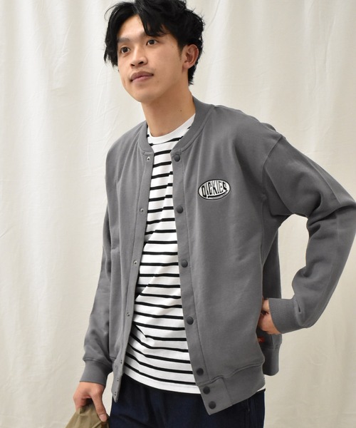 Dickies(ディッキーズ)の「<Dickies/ディッキーズ>綿100%裏毛ドットボタンカーデ(カーディガン/ボレロ・メンズ・ブラック/グレイッシュベージュ・M/L/XL)」の4枚目の写真