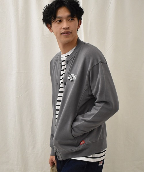 Dickies(ディッキーズ)の「<Dickies/ディッキーズ>綿100%裏毛ドットボタンカーデ(カーディガン/ボレロ・メンズ・ブラック/グレイッシュベージュ・M/L/XL)」の6枚目の写真