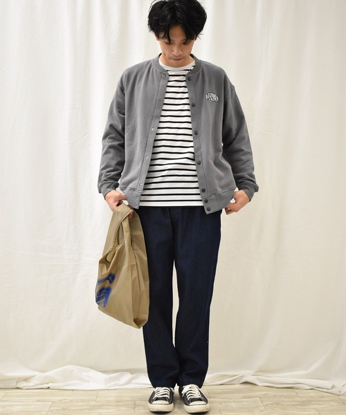 Dickies(ディッキーズ)の「<Dickies/ディッキーズ>綿100%裏毛ドットボタンカーデ(カーディガン/ボレロ・メンズ・ブラック/グレイッシュベージュ・M/L/XL)」の8枚目の写真