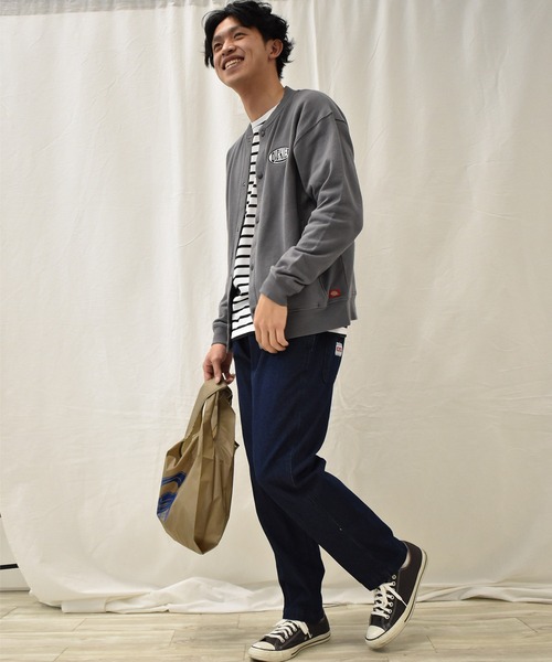 Dickies(ディッキーズ)の「<Dickies/ディッキーズ>綿100%裏毛ドットボタンカーデ(カーディガン/ボレロ・メンズ・ブラック/グレイッシュベージュ・M/L/XL)」の9枚目の写真