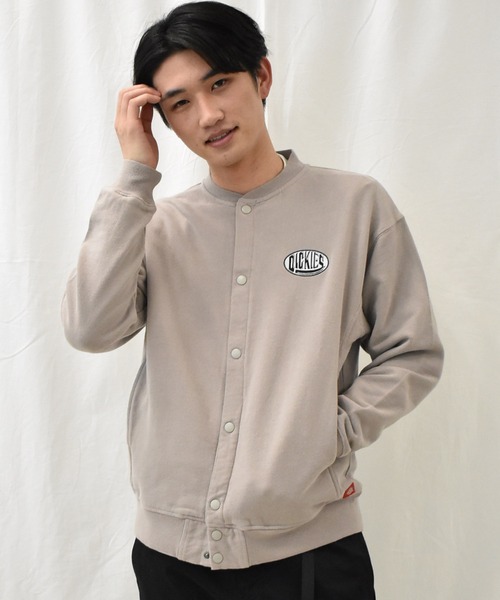 Dickies(ディッキーズ)の「<Dickies/ディッキーズ>綿100%裏毛ドットボタンカーデ(カーディガン/ボレロ・メンズ・ブラック/グレイッシュベージュ・M/L/XL)」の13枚目の写真