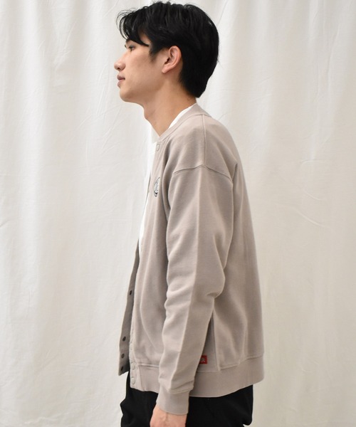 Dickies(ディッキーズ)の「<Dickies/ディッキーズ>綿100%裏毛ドットボタンカーデ(カーディガン/ボレロ・メンズ・ブラック/グレイッシュベージュ・M/L/XL)」の14枚目の写真