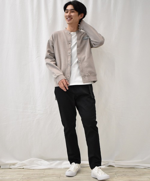 Dickies(ディッキーズ)の「<Dickies/ディッキーズ>綿100%裏毛ドットボタンカーデ(カーディガン/ボレロ・メンズ・ブラック/グレイッシュベージュ・M/L/XL)」の16枚目の写真