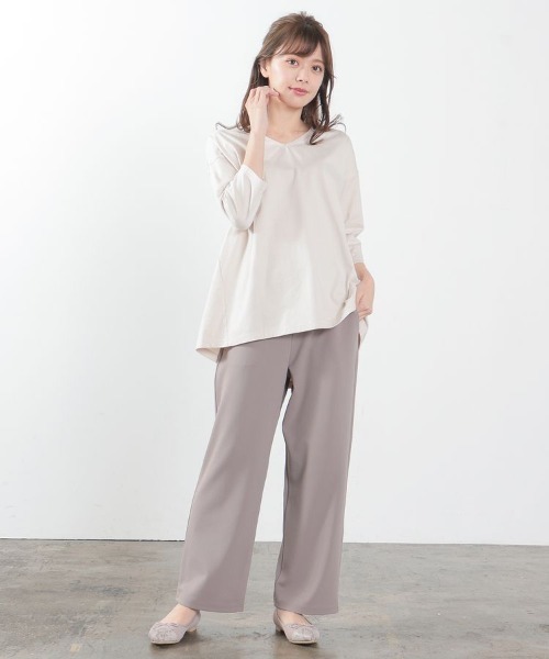 Honeys(ハニーズ)の「カットストレートパンツ(その他パンツ・レディース・ベージュ/ブルーグレー/ブラック/ラベンダー/モカ・LL/L/M)」の15枚目の写真