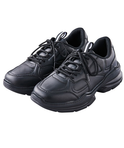 GeeRA（ジーラ）の「厚底ダッドスニーカー（スニーカー・レディース・アイボリー/グレー/ブラック・MEDIUM/LARGE/X-LARGE/SMALL）」の6枚目の写真