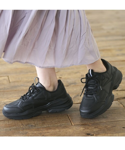 GeeRA（ジーラ）の「厚底ダッドスニーカー（スニーカー・レディース・アイボリー/グレー/ブラック・MEDIUM/LARGE/X-LARGE/SMALL）」の18枚目の写真