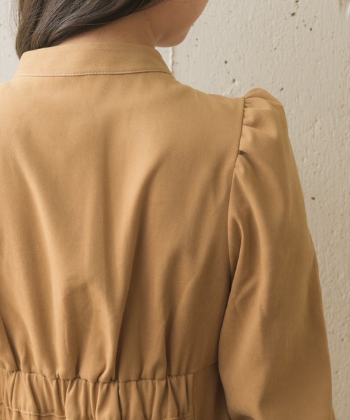 ems excite（エムズエキサイト）の「ステッチミニワンピース（ワンピース・レディース・ブラウン/グリーン/ブラック・FREE）」の17枚目の写真