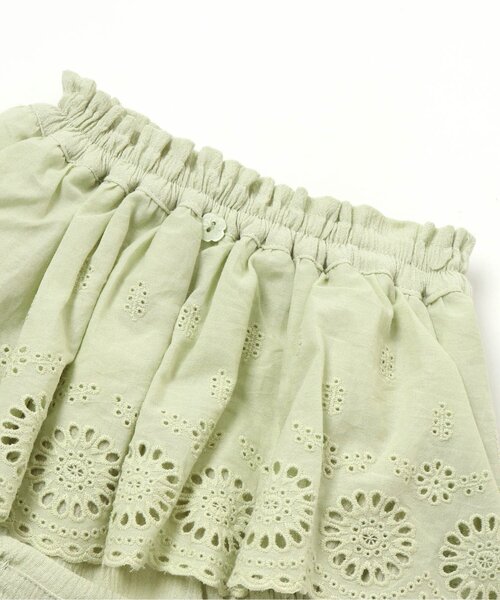 apres les cours（アプレレクール）の「ベビーカットワークレースブルマ（その他ベビーウェア・キッズ・ミント/アイボリー・80）」の7枚目の写真