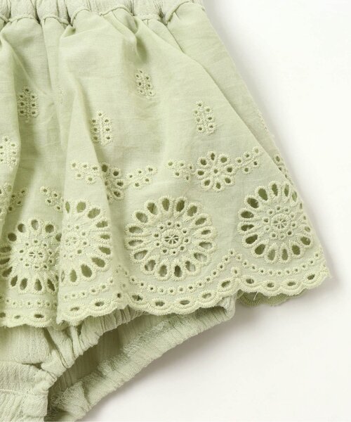apres les cours（アプレレクール）の「ベビーカットワークレースブルマ（その他ベビーウェア・キッズ・ミント/アイボリー・80）」の8枚目の写真