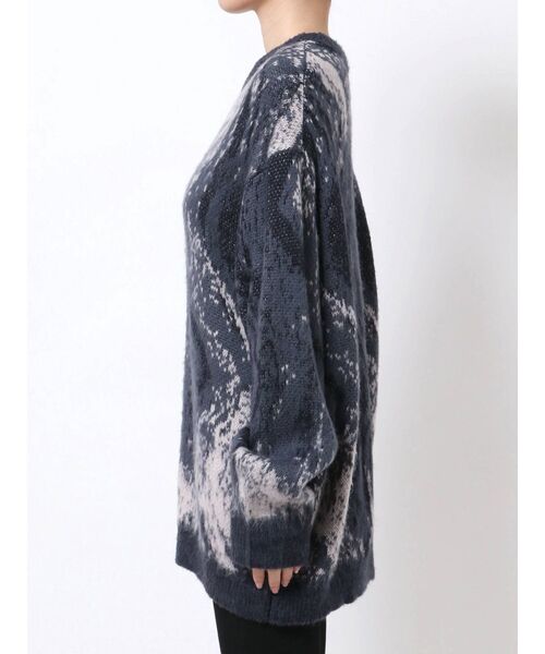 EMODA（エモダ）の「ジャガードウェーブニット（ニット/セーター・レディース・グレー/ベージュ/オレンジ・FREE）」の14枚目の写真