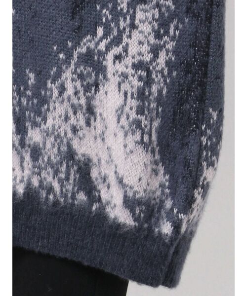 EMODA（エモダ）の「ジャガードウェーブニット（ニット/セーター・レディース・グレー/ベージュ/オレンジ・FREE）」の18枚目の写真