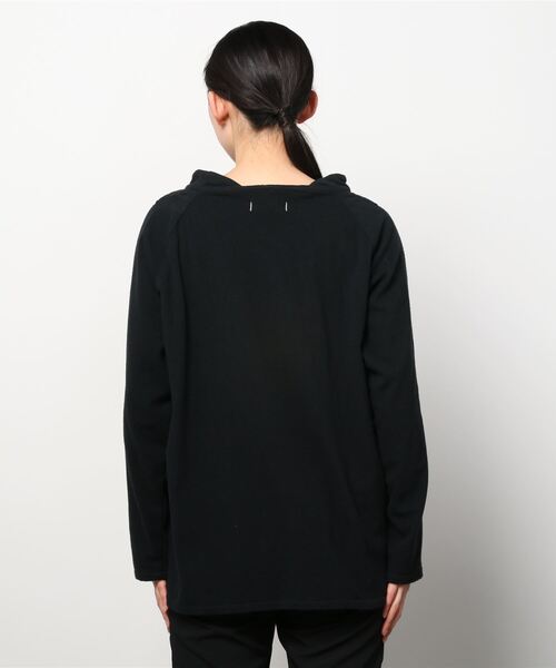 SETTO(セット)の「FISH SMOCK:フリーススモック(Tシャツ/カットソー・レディース・ブラック・XS/S)」の6枚目の写真