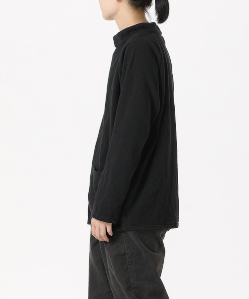 SETTO(セット)の「FISH SMOCK:フリーススモック(Tシャツ/カットソー・レディース・ブラック・XS/S)」の3枚目の写真
