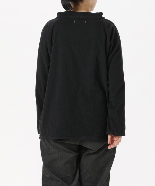 SETTO(セット)の「FISH SMOCK:フリーススモック(Tシャツ/カットソー・レディース・ブラック・XS/S)」の5枚目の写真