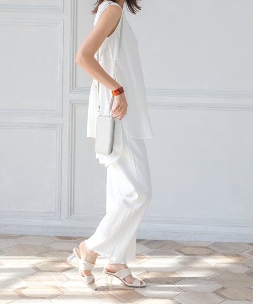 VIVIAN（ヴィヴィアン）の「ダブルツイストベルトクリアヒールミュールサンダル（サンダル・レディース・ブルー/グレー系その他7/ブラック/アイボリー・L/LL/M/S）」の12枚目の写真