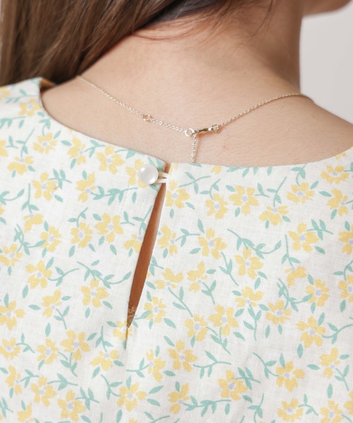 flower(フラワー)の「フラワープリントブラウス(シャツ/ブラウス・レディース・イエロー/ブルー・FREE)」の9枚目の写真