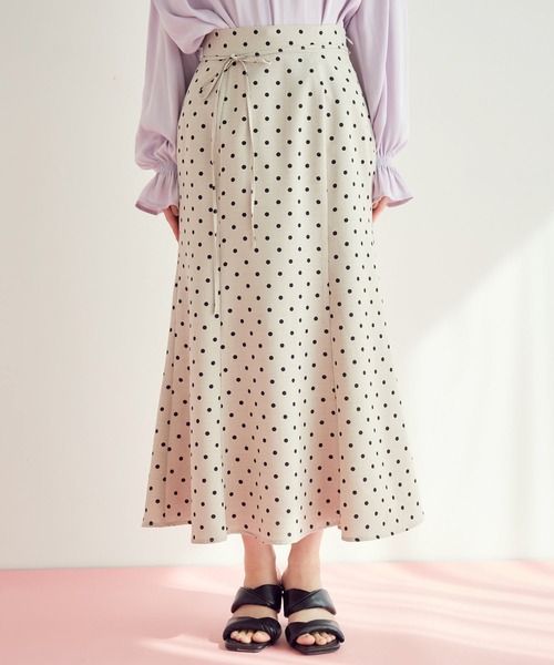 VIS（ビス）の「【セットアップ対応】リネンライクマーメイドスカート（スカート・レディース・ホワイト系その他6/ブラウン/ミント/オレンジ/ホワイト系その他5/ダークグリーン/ネイビー・M/S/L）」の21枚目の写真