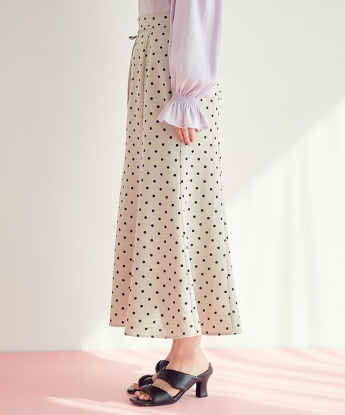 VIS（ビス）の「【セットアップ対応】リネンライクマーメイドスカート（スカート・レディース・ホワイト系その他6/ブラウン/ミント/オレンジ/ホワイト系その他5/ダークグリーン/ネイビー・M/S/L）」の22枚目の写真