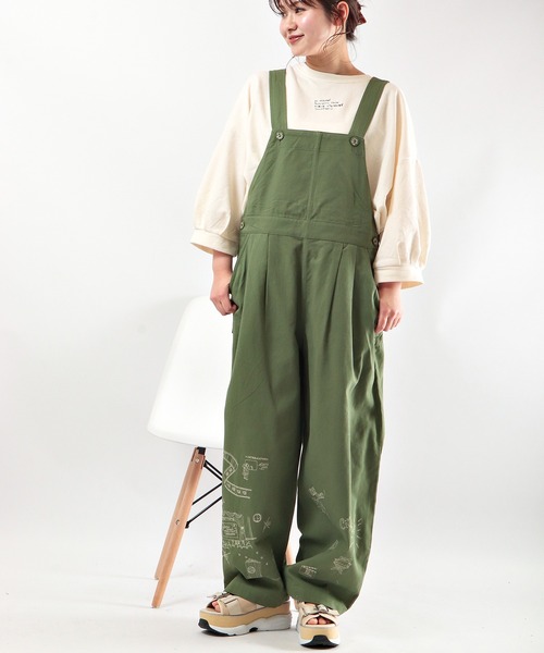 fudgeさま専用　Roughatourリネンサロペット　未使用 セール】『別注』さらさ×SENSE OF PLACE ソフトツイルジャンプ