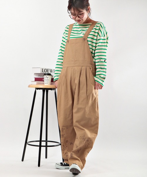 fudgeさま専用　Roughatourリネンサロペット　未使用 楽天市場】tumugu ツムグ ソリトリネンサロペット tb20122-ma