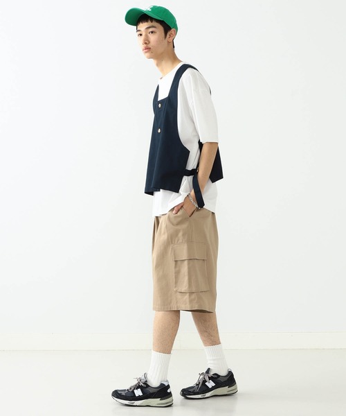 YUYA × BeAMS DOT(ユウヤバイビームスドット)の「YUYA × BeAMS DOT / B.刺繍 ベースボールキャップ(キャップ・メンズ・ブルー/グリーン/ベージュ/ネイビー・FREE)」の8枚目の写真