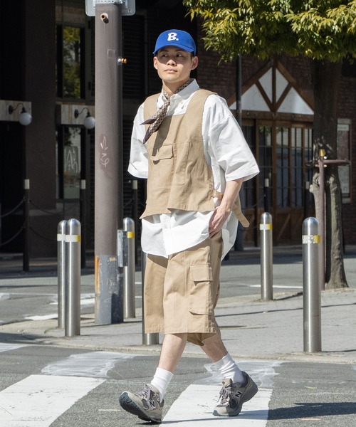 YUYA × BeAMS DOT(ユウヤバイビームスドット)の「YUYA × BeAMS DOT / B.刺繍 ベースボールキャップ(キャップ・メンズ・ブルー/グリーン/ベージュ/ネイビー・FREE)」の10枚目の写真