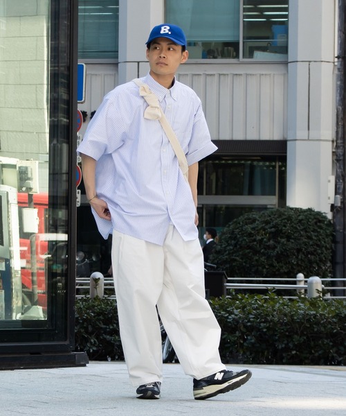 YUYA × BeAMS DOT(ユウヤバイビームスドット)の「YUYA × BeAMS DOT / B.刺繍 ベースボールキャップ(キャップ・メンズ・ブルー/グリーン/ベージュ/ネイビー・FREE)」の6枚目の写真
