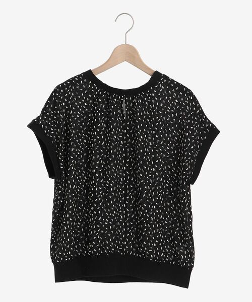 le.coeur blanc（ルクールブラン）の「ジオメトリックプリントリブブラウス（シャツ/ブラウス・レディース・ベージュ系その他2/ブラック系その他・38）」の11枚目の写真