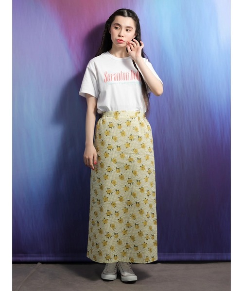 Sugar spoon（シュガースプーン）の「■SS LIBERTYptチェッカードローズ スカート（スカート・レディース・ブラック/イエロー・FREE）」の4枚目の写真