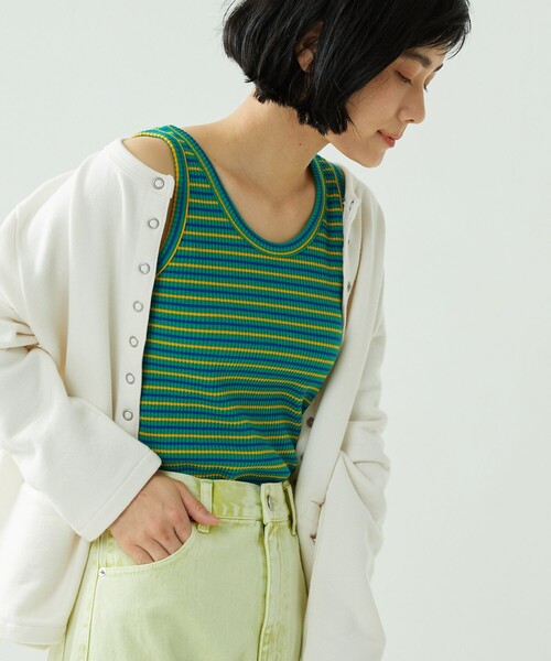 PLEATS PLEASE カラフル タンクトップ カラフル マルチカラー PLEATS PLEASE カラフル タンクトップ カラフル マルチカラー