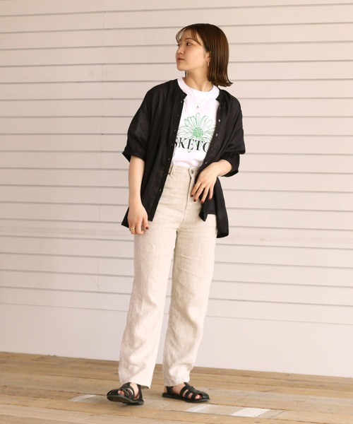cepo(セポ)の「フラワーグラフィックTee(Tシャツ/カットソー・レディース・ブラック/ホワイト系その他/オフホワイト/ホワイト×グリーン・M)」の15枚目の写真
