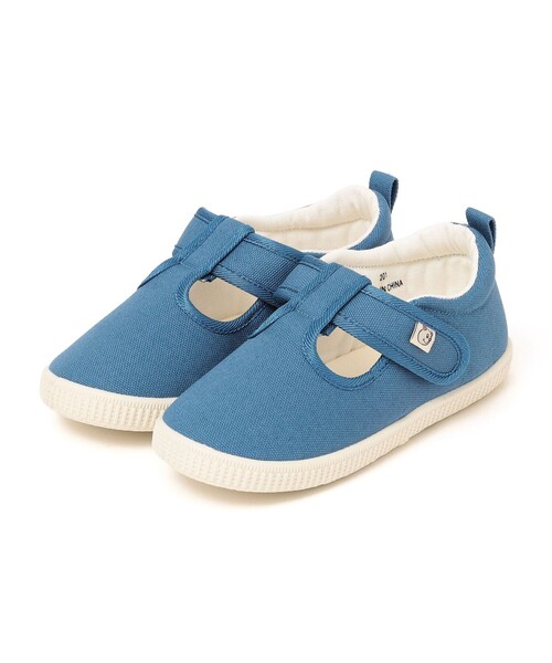 SHIPS any（シップス エニィ）の「MONMIMI: Tストラップ シューズ <KIDS>（スニーカー・キッズ・ダークグレー/キャメル/ブルー・18/17/19）」の3枚目の写真